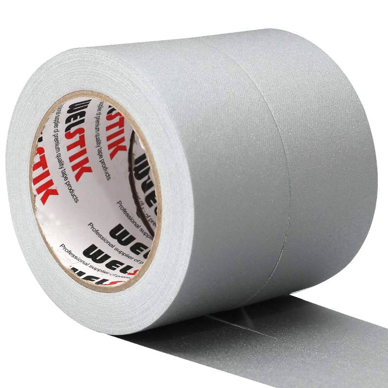WELSTIK 2 Pack Gray Gaffer Tape,2" X 33 Yards-10% Longer-Heavy Duty Gaffers Floor Tape Matte Finish for Film Schools,Broadcasting Classes, Box-Sealing,Multipurpose,Non-Reflective,Easy to Rip - Image 1